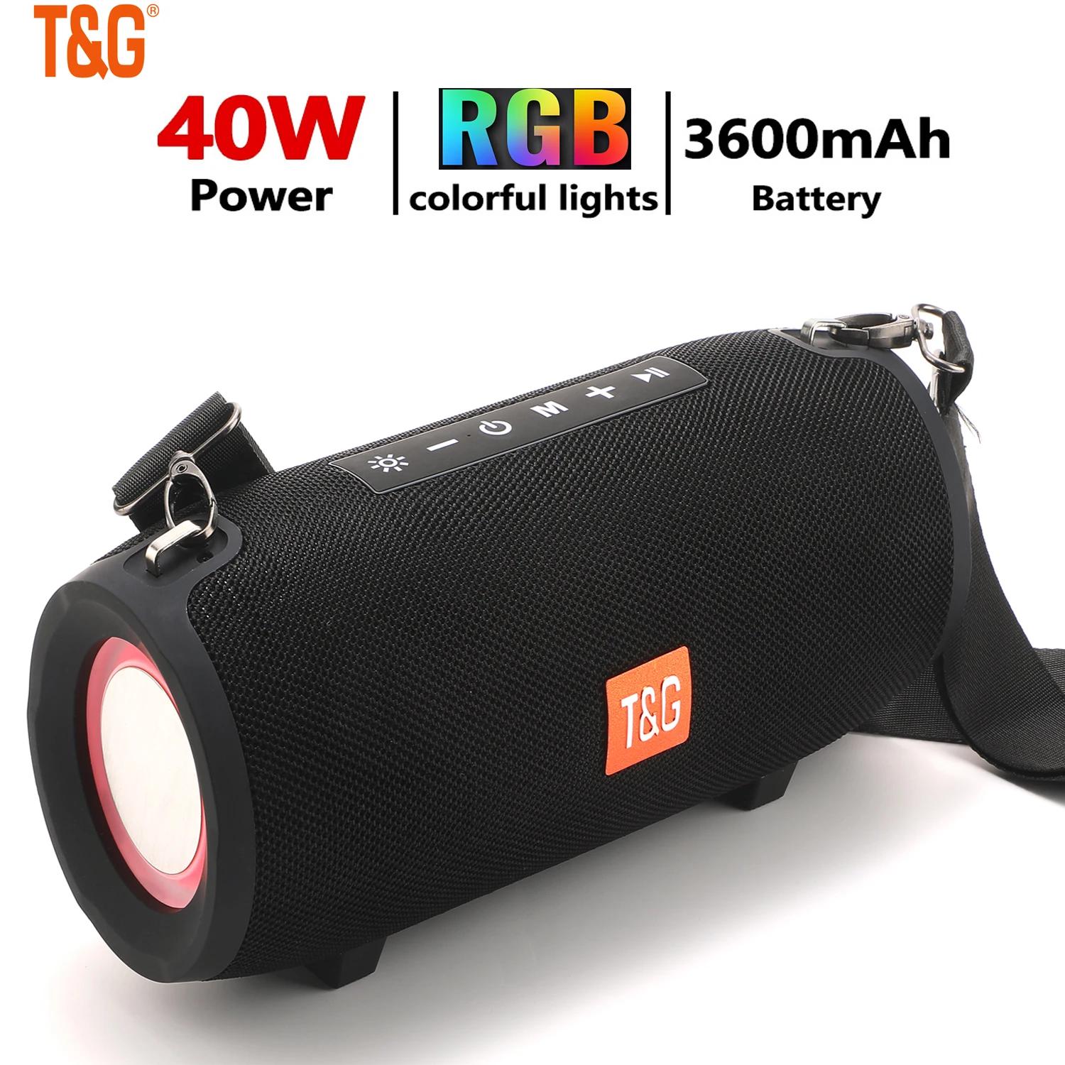 T & G ޴  Ŀ, TG322 PMPO MAX 40W, 3600MAH RGB LED ,   ߿  ׷ Ȯ